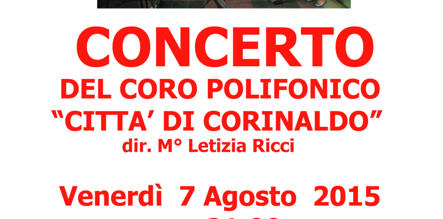 Concerto coro corinaldo 2015